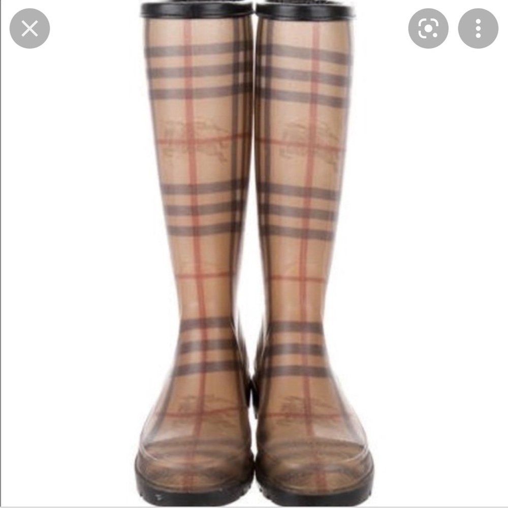 Burberry rain boots